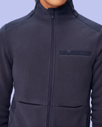 Fleece Scrub Jacket Navy
