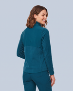 Fleece Scrub Jacket Caribbean Blue