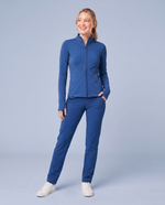 Athletic Knit Scrub Jacket Royal Blue