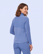 Fleece Scrub Jacket Ceil Blue