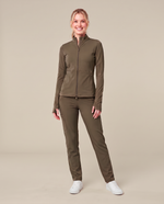 Athletic Knit Scrub Jacket Olive