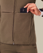 Fleece Scrub Jacket Olive