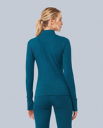 Athletic Knit Scrub Jacket Caribbean Blue