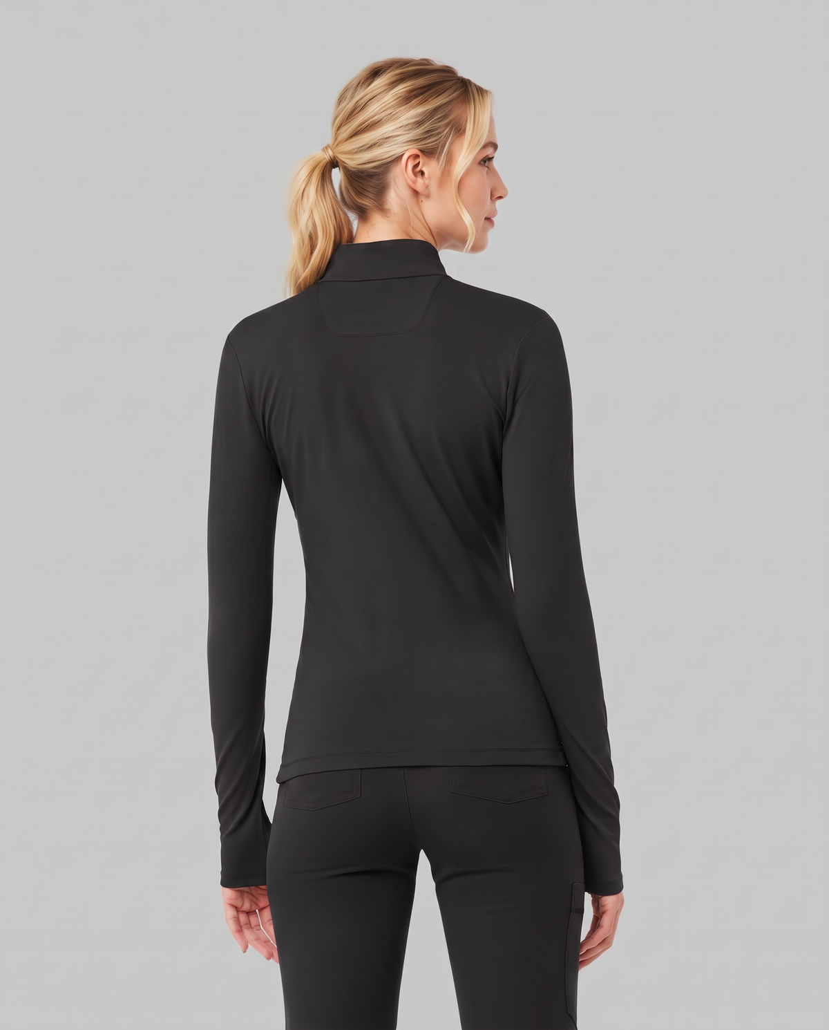 Athletic Knit Scrub Jacket Black