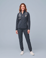 Fleece Scrub Jacket Dark Harbor