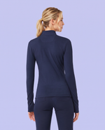 Athletic Knit Scrub Jacket Navy