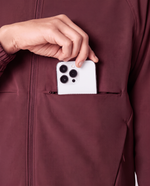 Modern Scrub Jacket Burgundy