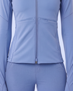 Athletic Knit Scrub Jacket Ceil Blue