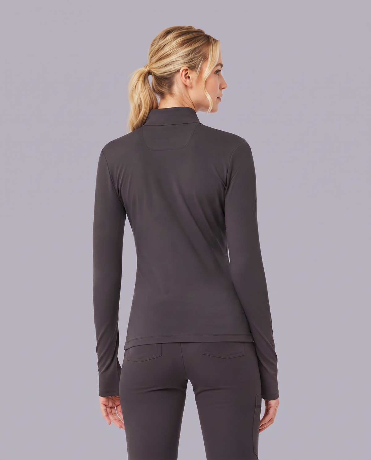 Athletic Knit Scrub Jacket Pewter