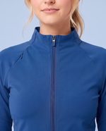 Athletic Knit Scrub Jacket Royal Blue
