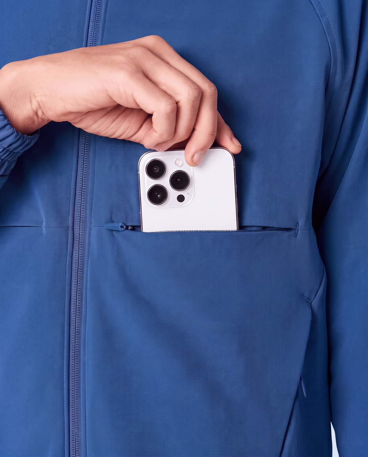 Modern Scrub Jacket Royal Blue
