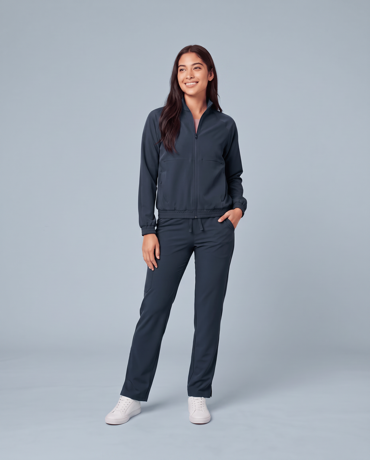 Modern Scrub Jacket Dark Harbor