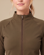 Athletic Knit Scrub Jacket Olive