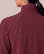 Modern Scrub Jacket Burgundy