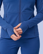 Athletic Knit Scrub Jacket Royal Blue