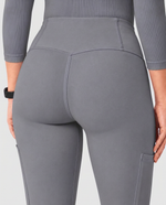 Curved High-Rise Scrub Legging Heather Gray