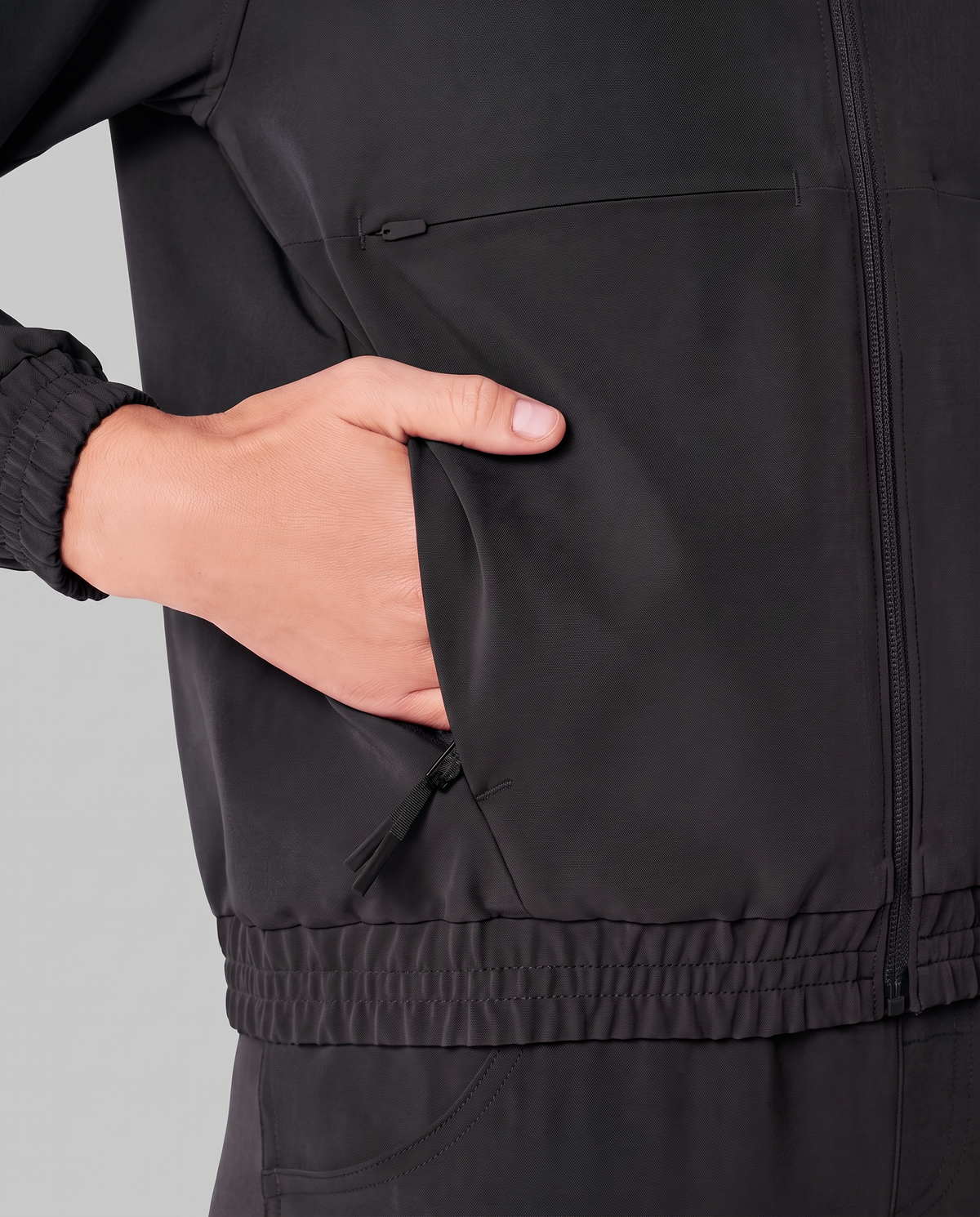 Modern Scrub Jacket Black