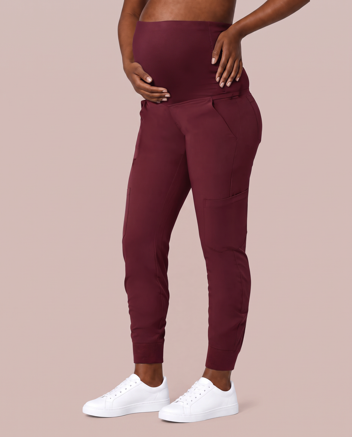 Maternity Jogger Pant Burgundy