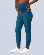 Maternity Jogger Pant Caribbean Blue