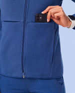 Fleece Scrub Jacket Royal Blue
