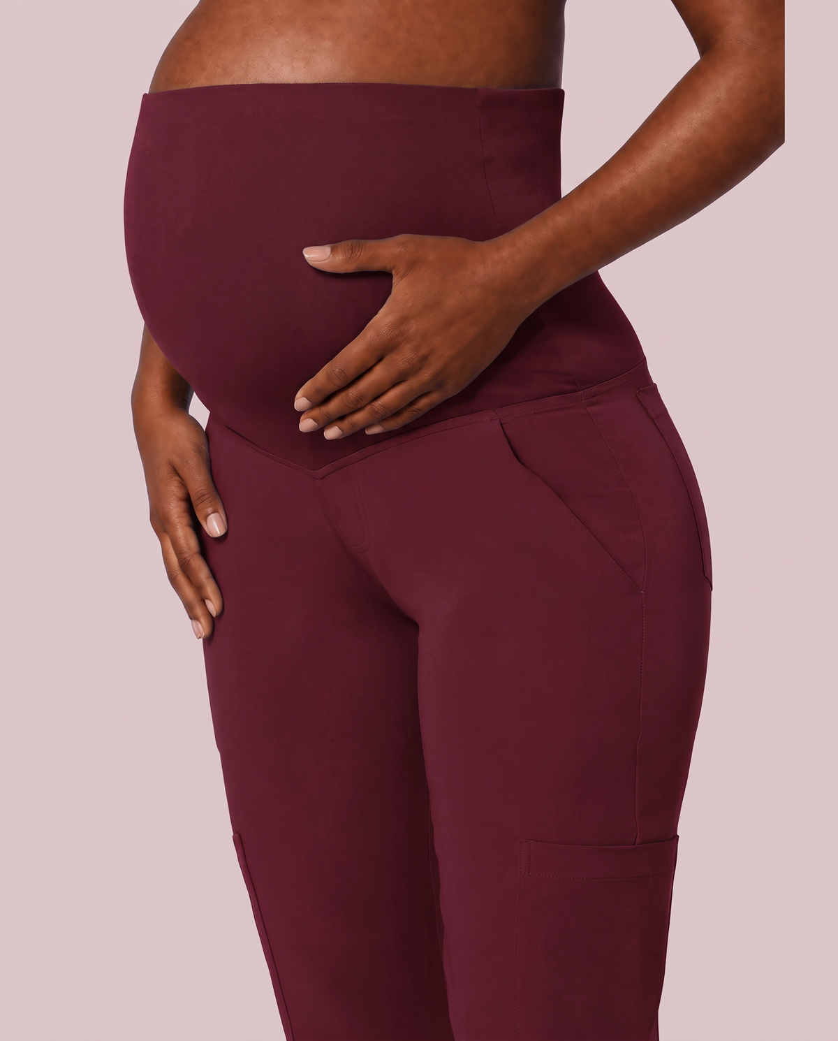 Maternity Jogger Pant Burgundy