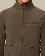Fleece Scrub Jacket Olive