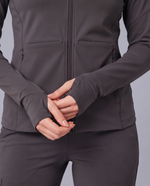 Athletic Knit Scrub Jacket Pewter