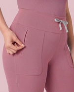 Curved High-Rise Flare Scrub Legging Mauve
