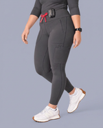 Curved High-Rise Scrub Legging Pewter