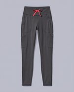 Curved High-Rise Scrub Legging Pewter
