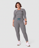 Curved High-Rise Scrub Legging Heather Gray