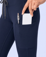 Curved High-Rise Scrub Legging Navy