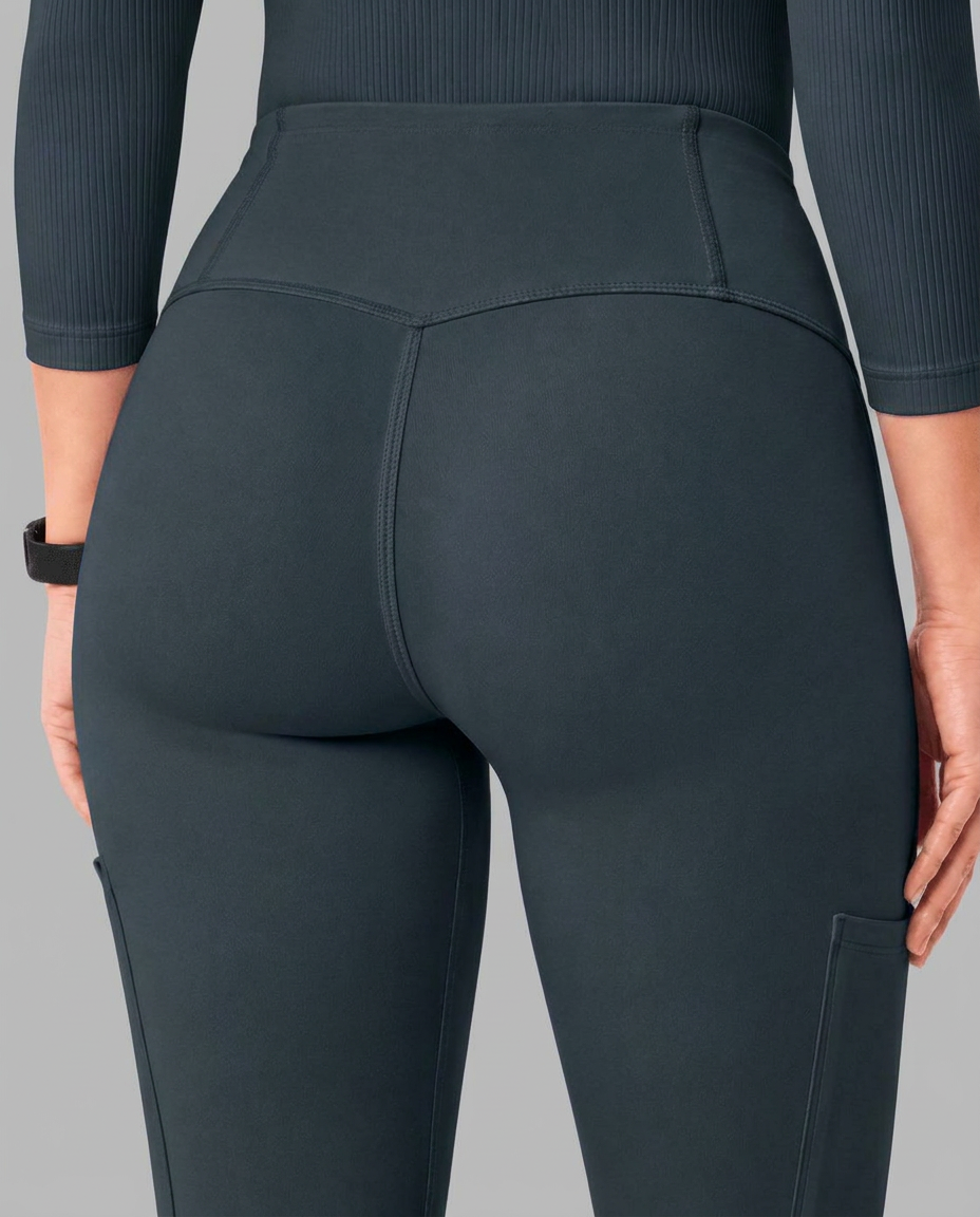Curved High-Rise Scrub Legging Dark Harbor