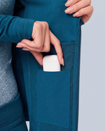 Athletic Knit Scrub Jacket Caribbean Blue