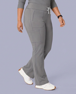 Curved High-Rise Flare Scrub Legging Heather Gray