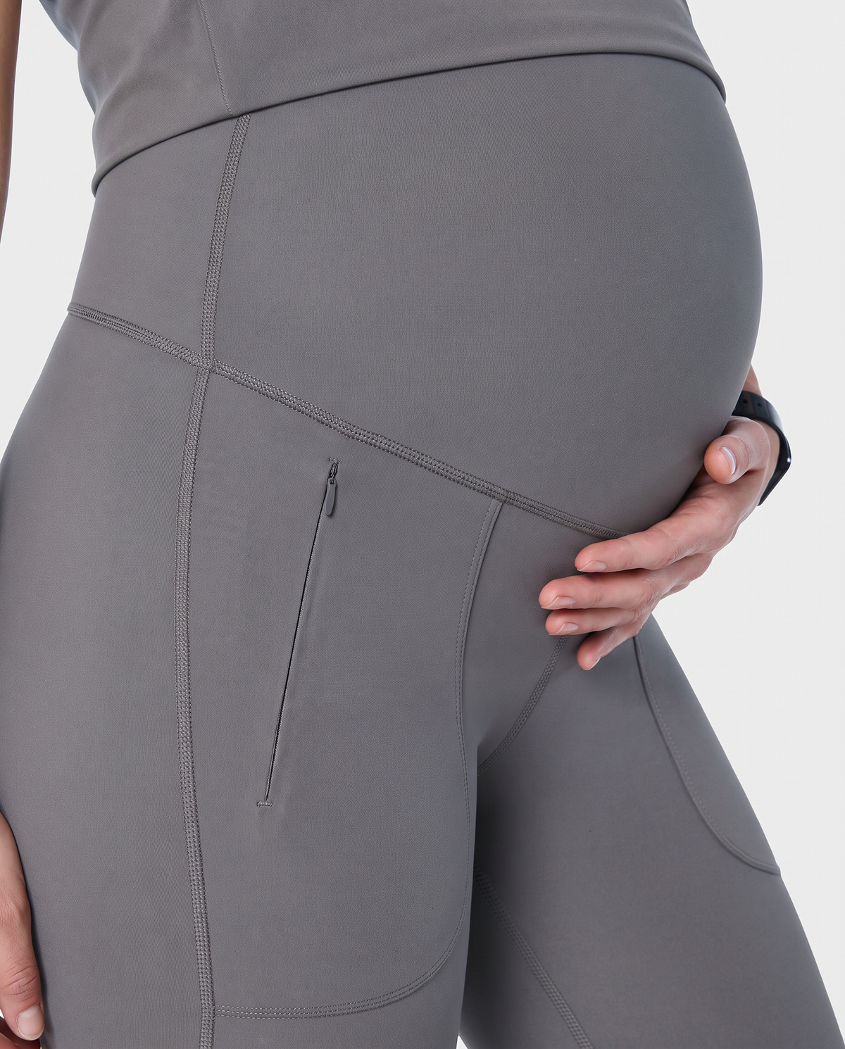Maternity Scrub Legging Heather Gray