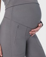Maternity Scrub Legging Heather Gray
