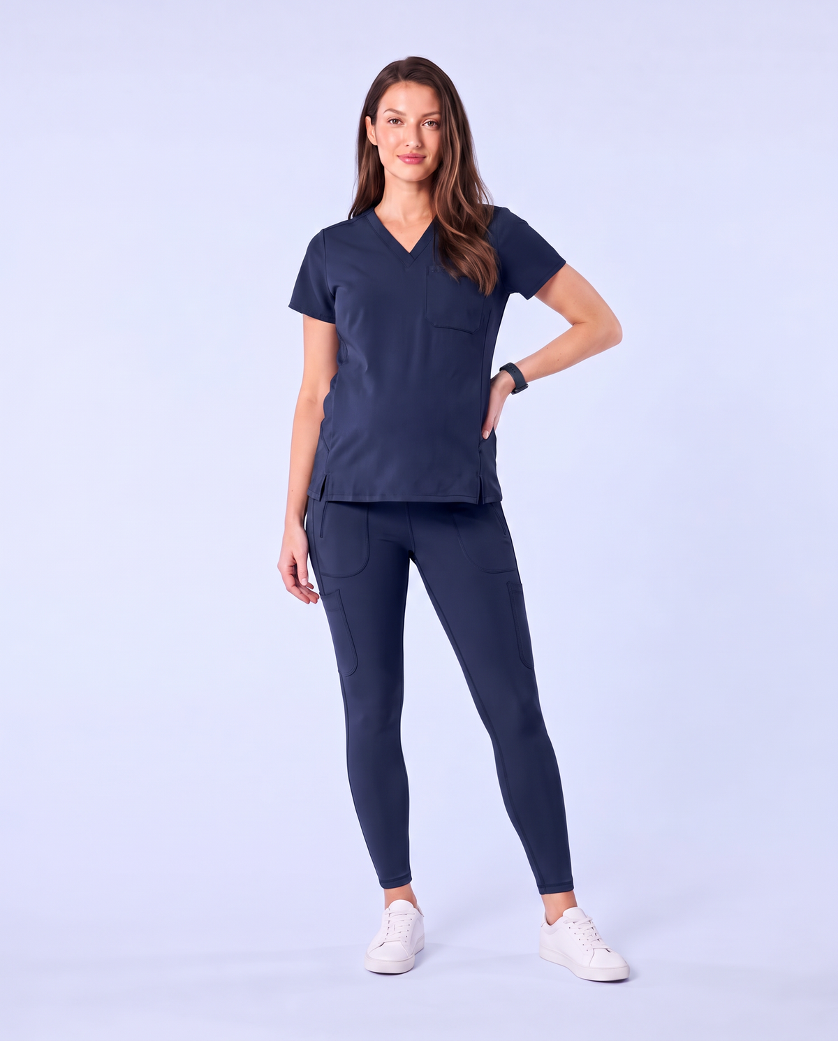 Maternity Scrub Legging Navy