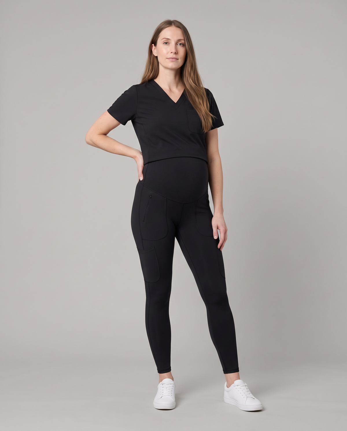 Maternity Scrub Legging Black