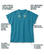 Personalized Birth Month Flower, Specialty, Name & Year Nurse Mandarin Top