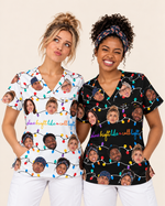 Personalized Photo Shine Bright Like A Call Light Funny Christmas Gift For Nurse Coworker Top