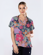 Blooming Garden Breeze Women Scrub Top