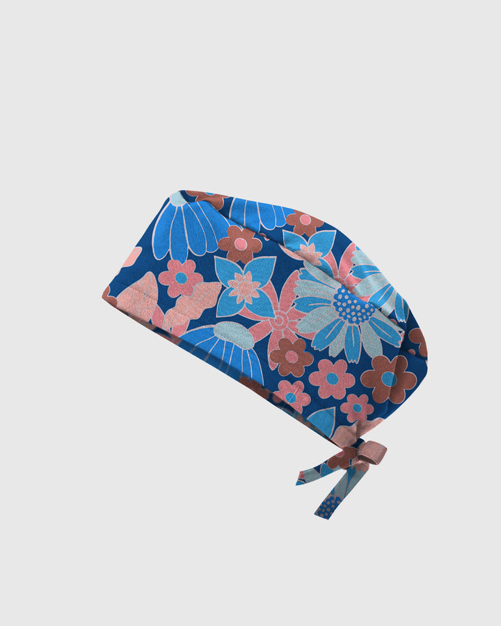 Warm Harvest Floral Scrub Cap