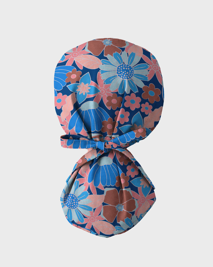 Warm Harvest Floral Scrub Cap