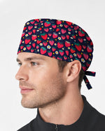 Summer Strawberry Harvest Scrub Cap