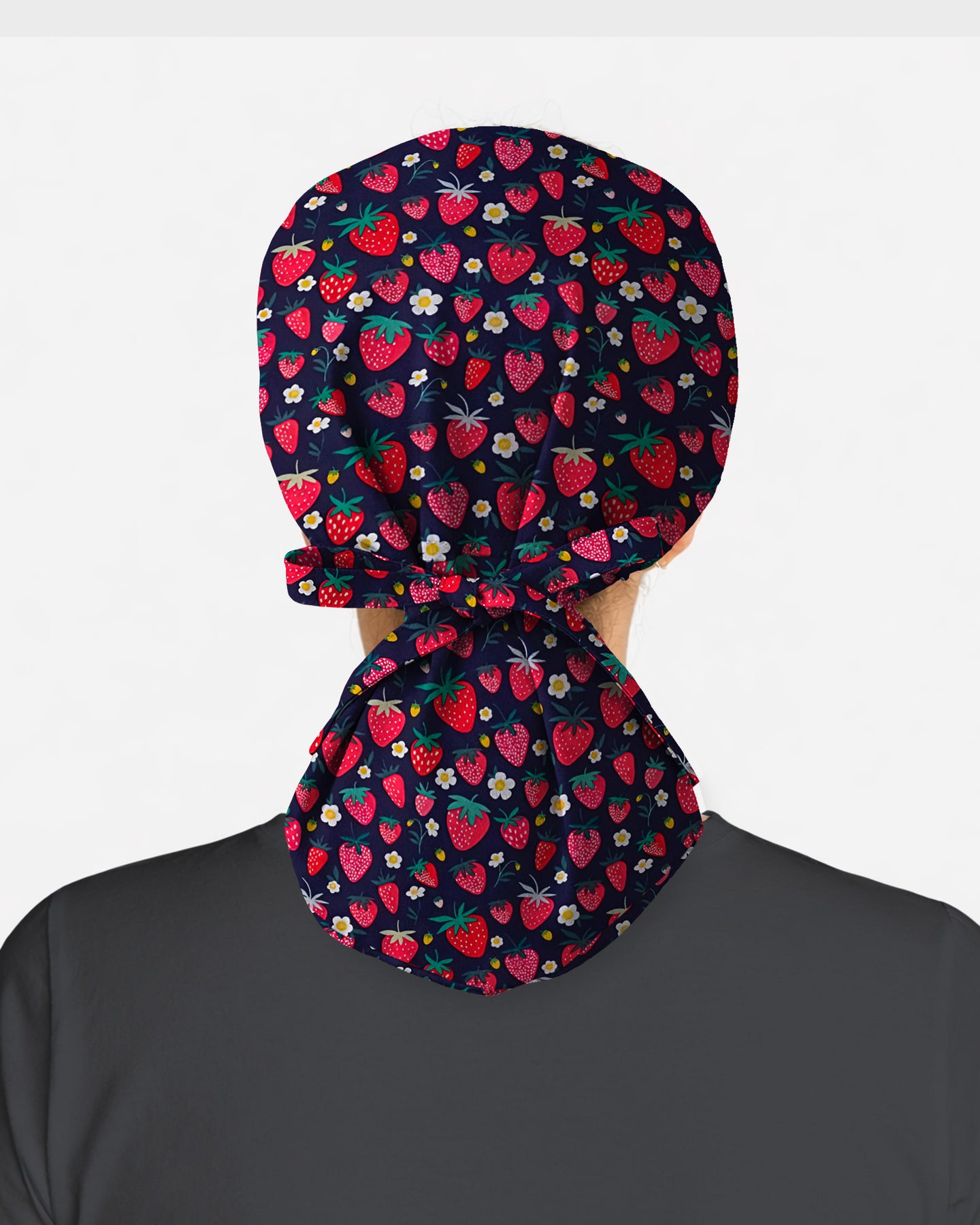 Summer Strawberry Harvest Scrub Cap
