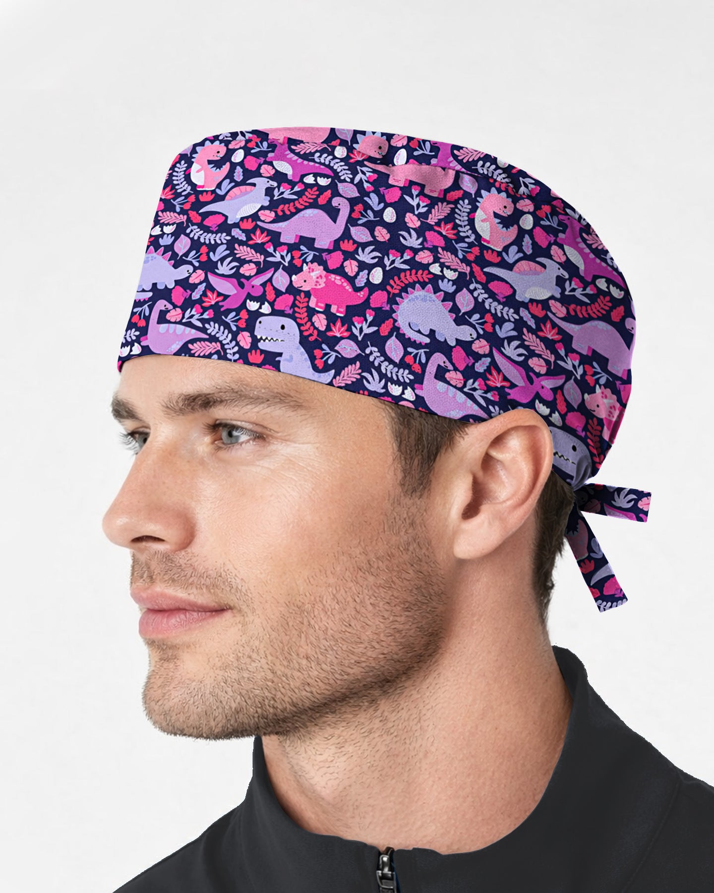 Playful Dinosaur Jurassic Scrub Cap