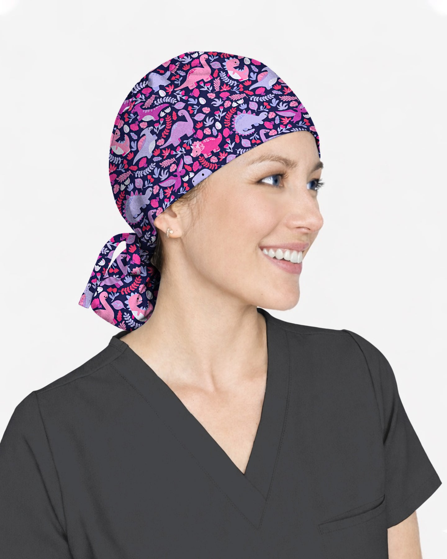 Playful Dinosaur Jurassic Scrub Cap