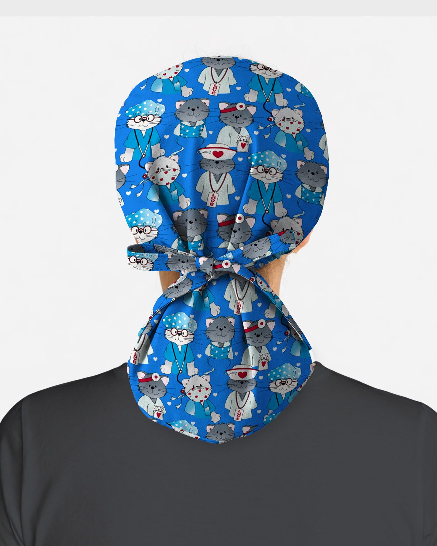 Adorable Nurse Cats Scrub Cap