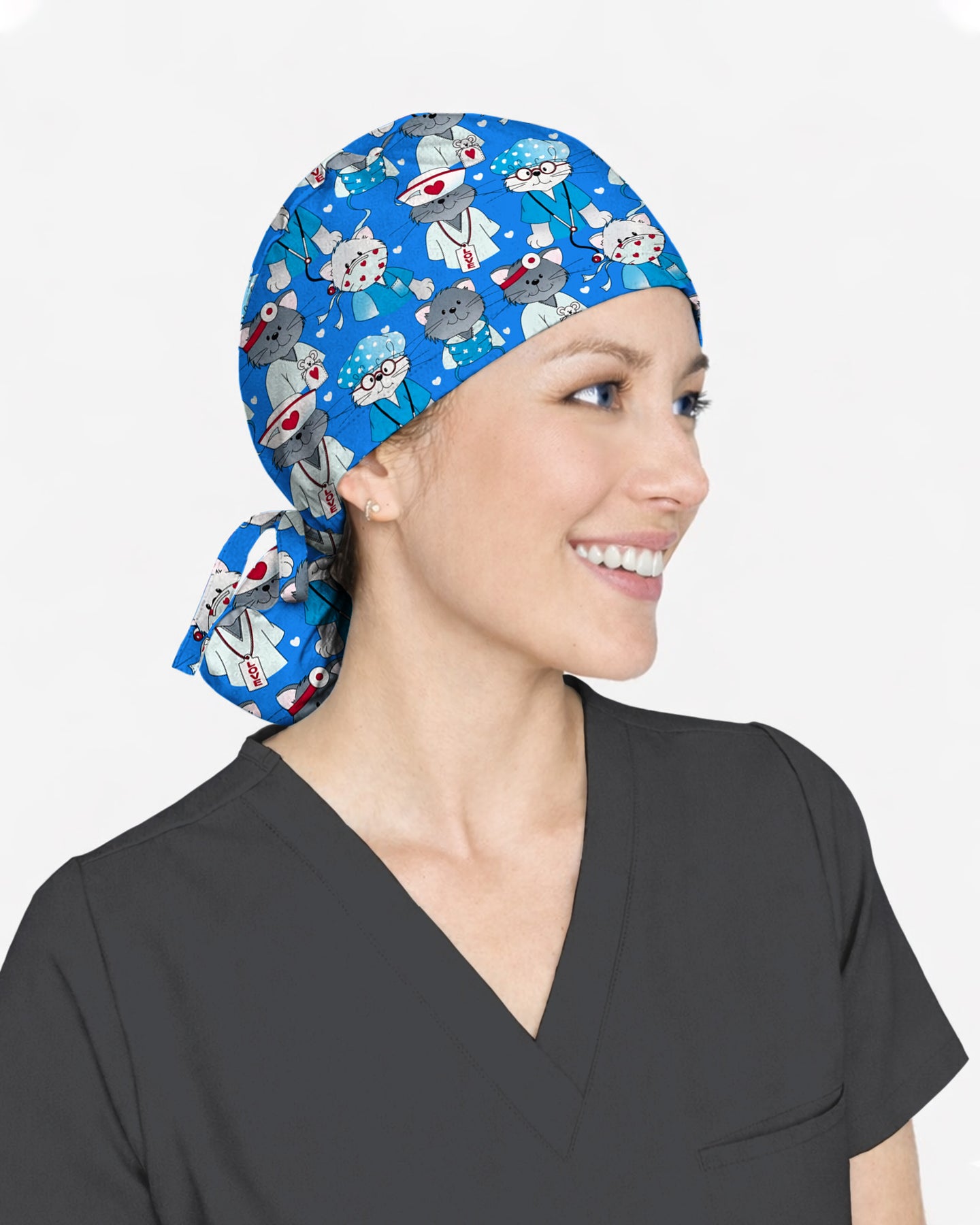 Adorable Nurse Cats Scrub Cap